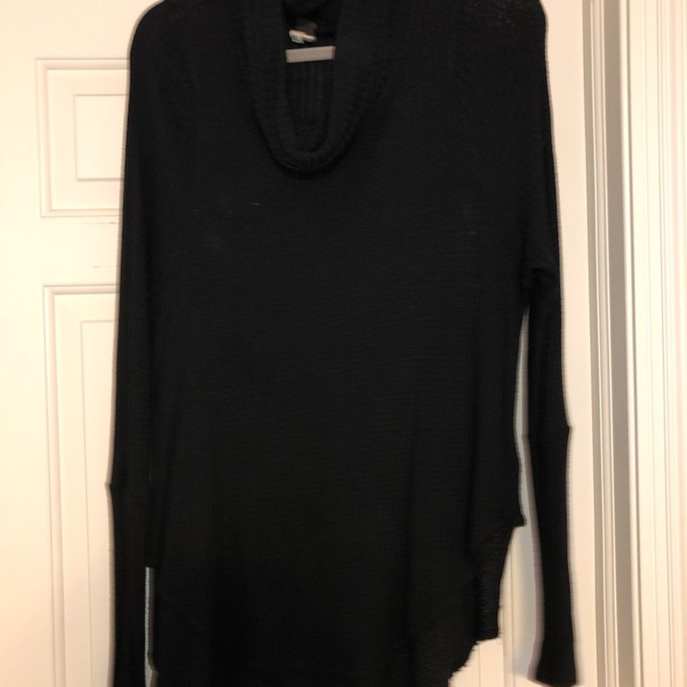 Black scoop sweater